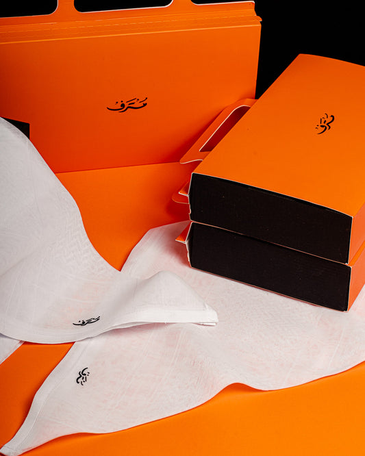 عرض شـمـاغ مُتْرَف بـريميوم الأبيض